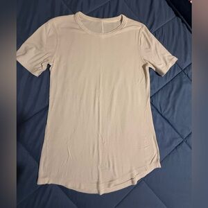 Lululemon Athletica Off-White Short Sleeve Tee